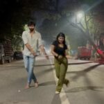 Pavithra Lakshmi Instagram - Things you do when your best friend is in town after soooooo looonggg!! And this song isss🔥🔥🔥 video credits the cutest and the greatest @vishalsuresh13 🤣🤣 under the supervision of @saharika22 #leo #karukarukarupayi @thinkmusicofficial
