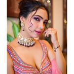 Pooja Banerjee Instagram - Navratri done ✔️ 🌼 HMU- @vglow_makeupandhair 🌼 Styled By- @nidhikurda 🌼 Outfit by- @asopalav @saree.com_by_asopalav 🌼 Jewellery by- @sujhal_jewels #PoojaBanerjii #navratri #navratrispecial #Jwellery #IndianOutfit #Ghaghra #MulticolourGhahgra #Lehenga #ColourfulLehenga #infianfashion #indianfestivals #indianfestivewear 🌼 shot by @adphottography