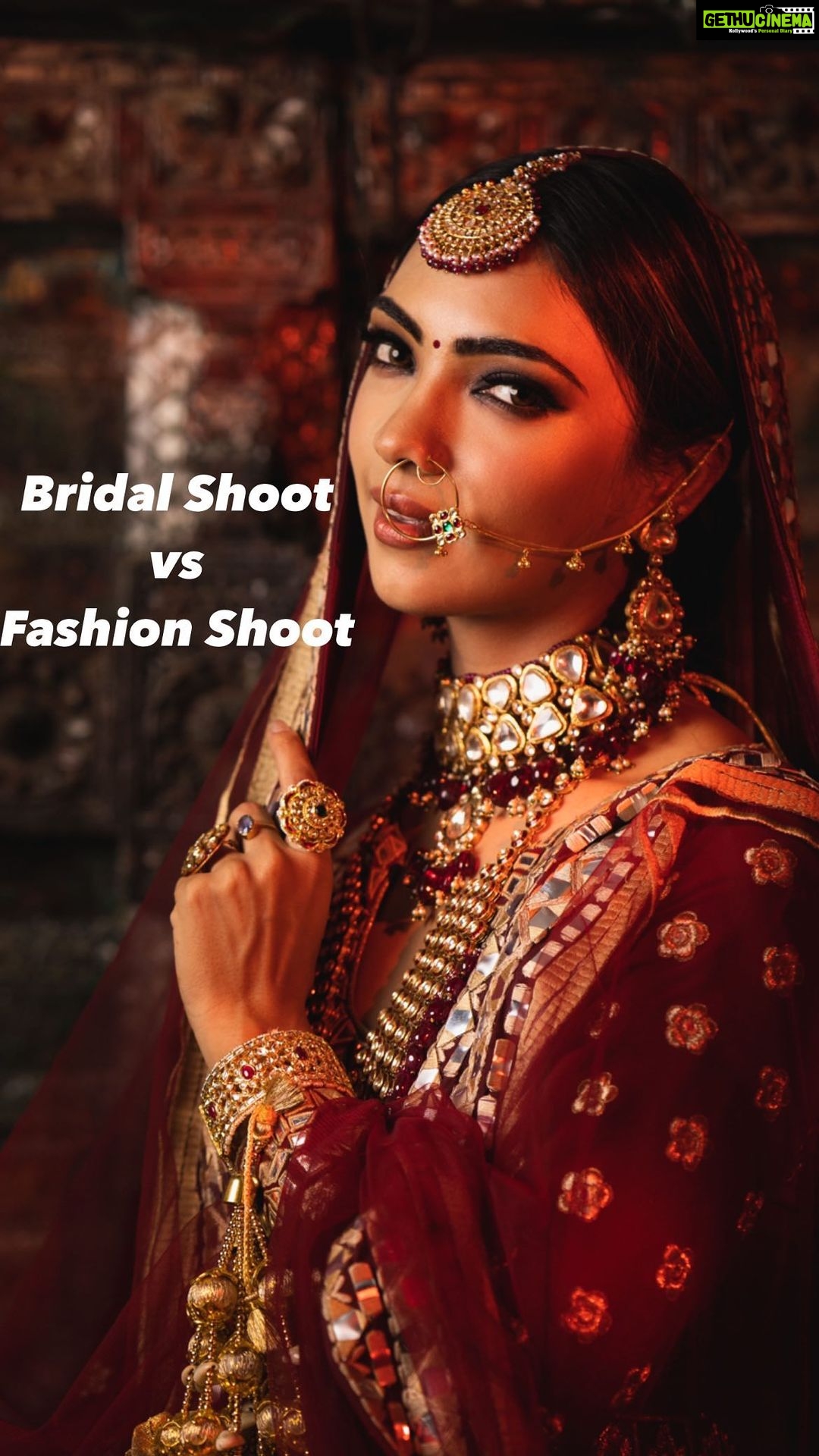 Pooja Banerjee Instagram - Bridal shoot vs Fashion shoot - a perspective here :) The stunning @poojabanerjeee gracing our feed today Do you like? #knotsbyamp #bridalshoot #fashionshoot #trendingreels #trendingreelsvideo #reelsinstagram #reelsvideo #reelsindia #poojabanerjee #actress #celebrity