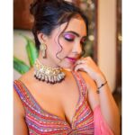 Pooja Banerjee Instagram - Navratri done ✔️ 🌼 HMU- @vglow_makeupandhair 🌼 Styled By- @nidhikurda 🌼 Outfit by- @asopalav @saree.com_by_asopalav 🌼 Jewellery by- @sujhal_jewels #PoojaBanerjii #navratri #navratrispecial #Jwellery #IndianOutfit #Ghaghra #MulticolourGhahgra #Lehenga #ColourfulLehenga #infianfashion #indianfestivals #indianfestivewear 🌼 shot by @adphottography