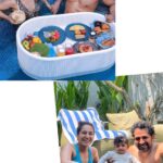 Pooja Ramachandran Instagram - Side effects of the floating breakfasts we’ve had.. 🤪😄 #2022 #2023baby #floatingbreakfast #mosesbasket #babyboy #kiaankokken #couplelove #loveyou #family #vacation #vacationmode Canggu, Bali, Indonesia