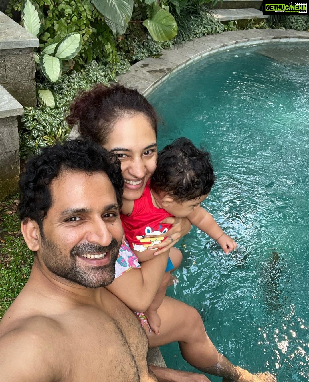 Pooja Ramachandran Instagram - Blessed are the moments filling us with joy. #bali #balivacation #ubud #kutabeach #semenyak #balilife #balipalace #ricefields #airbnb #travelgram #travel #travellife #kiaankokken #livetolove