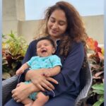 Pooja Ramachandran Instagram - After you birth a child your patience grows to another level! Kiaan has brought about a huge change in me for sure 😄 3rd picture - Me : Kiaan are you going to let me sleep every night for atleast 5 hours straight? Kiaan : (Expression says it all) Me : 🙈🙈🙈😅😅😅I Give up! Kiaan’s outfit - @miniwee.in_official Their stuff is made with 100% organic cotton and is so soft on the baby’s skin. I love it! I love their burp cloths and rompers the most. :) #miniwee #babyclothing #momandbaby #momandson #mybabyboy #kiaankokken #happytimes #happybaby #organiccottonclothing #indianbrands #indianbabybrands