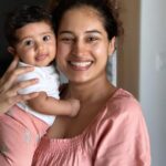 Pooja Ramachandran Instagram - We made a wish and you came true. All of god’s grace in one tiny face. 📸 @highonkokken #twinningiswinning #twinning #twinningwithmommy #kiaankokken