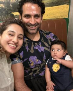 Pooja Ramachandran Instagram - Our first pizza date lunch with @kiaankokken The day is not far away when Kiaan starts eating our favourite with us sooooon!! 

Kiaan’s first mall visit. :) 

#lafamilia #familytime #pizzalovers #lovemyfamily #treatday #sourdoughpizzas #kiaankokken #babysdayout