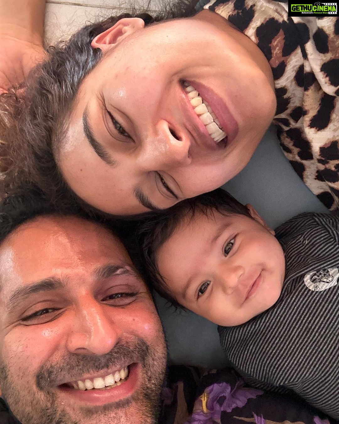 Pooja Ramachandran Instagram - From Sundays with Bae @pooja_ramachandran to sundays with our baby @kiaankokken . ##lafamilia #wearefamily #family #familytime #familytimeisthebesttime Chennai, India