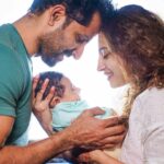 Pooja Ramachandran Instagram - Never been happier 🥰 Shot by @srinivasreddy_photography #newparents #ourbabyboy #baby2023 #kiaankokken #2became3 #babyphotography #babyboy #introducingourpreciousmiracle #loveandlight