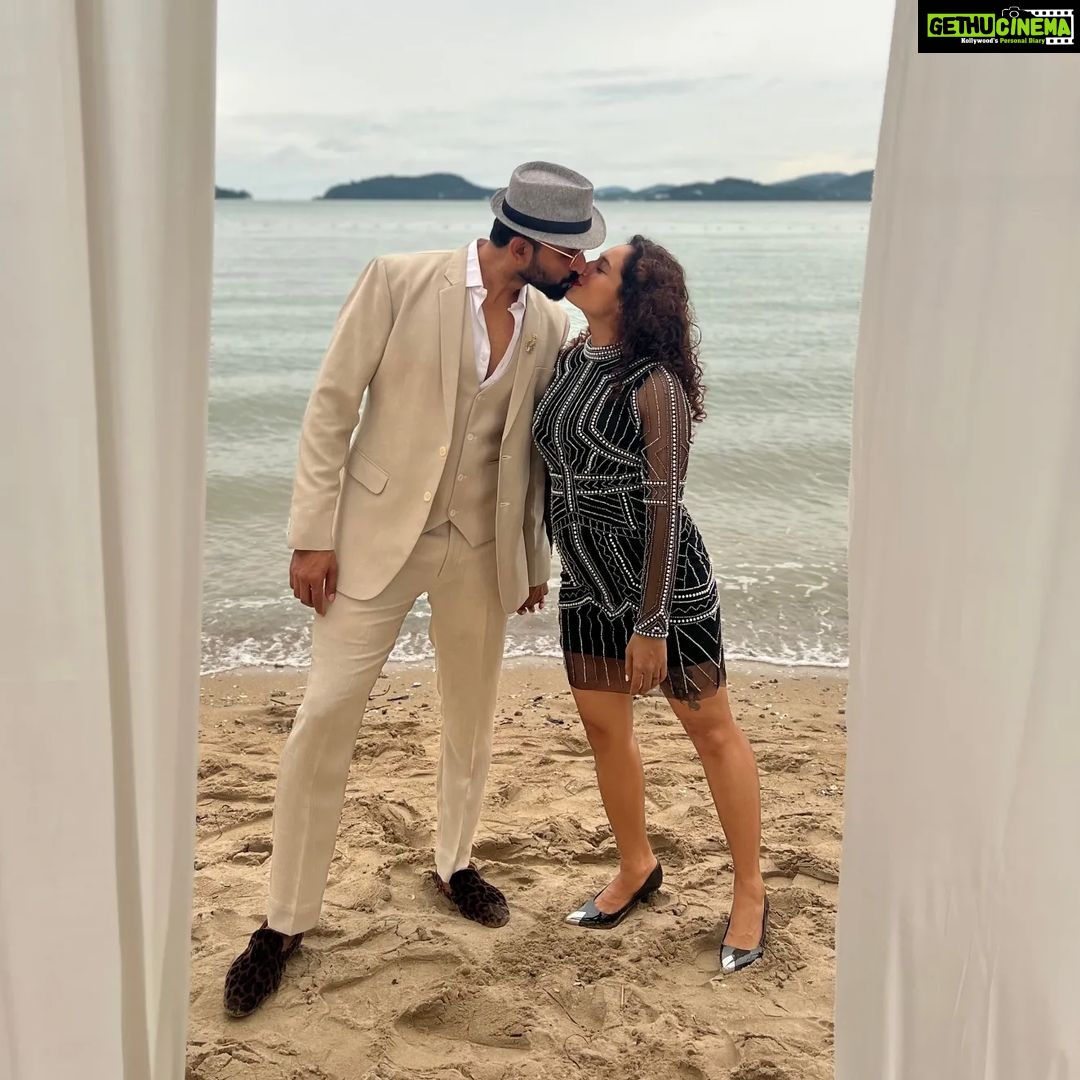 Pooja Ramachandran Instagram - Happiest Birthday to you my Darling Wifey 😘 💗. May you have all that you desire. You rock my world my love & you are the best partner ever ❤️. Love you a lot. #happybirthday #wifeyforlifey Phuket, Thailand