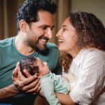 Pooja Ramachandran Instagram - Our love story is just beginning ♥️ Shot by @srinivasreddy_photography #newparents #ourbabyboy #baby2023 #kiaankokken #2became3 #babyphotography #babyboy #introducingourpreciousmiracle #loveandlight Hyderabad