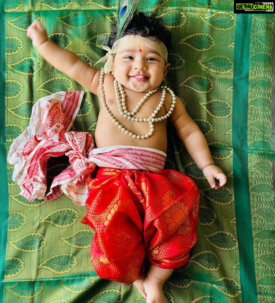 Pooja Ramachandran Instagram - Happy Janmashtami/Krishna Jayanthi to everyone. May Lord Krishna bless you all with an abundance of happiness, peace, prosperity and love. #janmashtami #janmashtami2023 #krishnajanmashtami #krishnajayanthi #krishnajayanthi2023❤️💫 #kiaankokken #indianbaby #babyboy #babygram Chennai,Tamilnadu