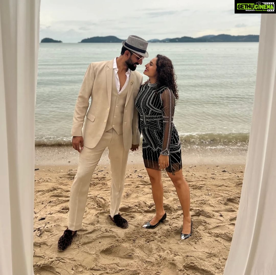 Pooja Ramachandran Instagram - Happiest Birthday to you my Darling Wifey 😘 💗. May you have all that you desire. You rock my world my love & you are the best partner ever ❤️. Love you a lot. #happybirthday #wifeyforlifey Phuket, Thailand