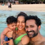 Pooja Ramachandran Instagram - Capturing moments and leaving only footprints.. ☀️🌊🏖️💕♾️ #family #familyvacation #beachholidays #beachlife #islandlife #kiaankokken #seasandsun #lovelife Bali, Indonesia