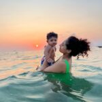 Pooja Ramachandran Instagram - Capturing moments and leaving only footprints.. ☀️🌊🏖️💕♾️ #family #familyvacation #beachholidays #beachlife #islandlife #kiaankokken #seasandsun #lovelife Bali, Indonesia
