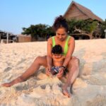 Pooja Ramachandran Instagram - Capturing moments and leaving only footprints.. ☀️🌊🏖️💕♾️ #family #familyvacation #beachholidays #beachlife #islandlife #kiaankokken #seasandsun #lovelife Bali, Indonesia