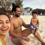 Pooja Ramachandran Instagram - Capturing moments and leaving only footprints.. ☀️🌊🏖️💕♾️ #family #familyvacation #beachholidays #beachlife #islandlife #kiaankokken #seasandsun #lovelife Bali, Indonesia