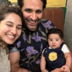 Pooja Ramachandran Instagram - Our first pizza date lunch with @kiaankokken The day is not far away when Kiaan starts eating our favourite with us sooooon!! Kiaan’s first mall visit. :) #lafamilia #familytime #pizzalovers #lovemyfamily #treatday #sourdoughpizzas #kiaankokken #babysdayout