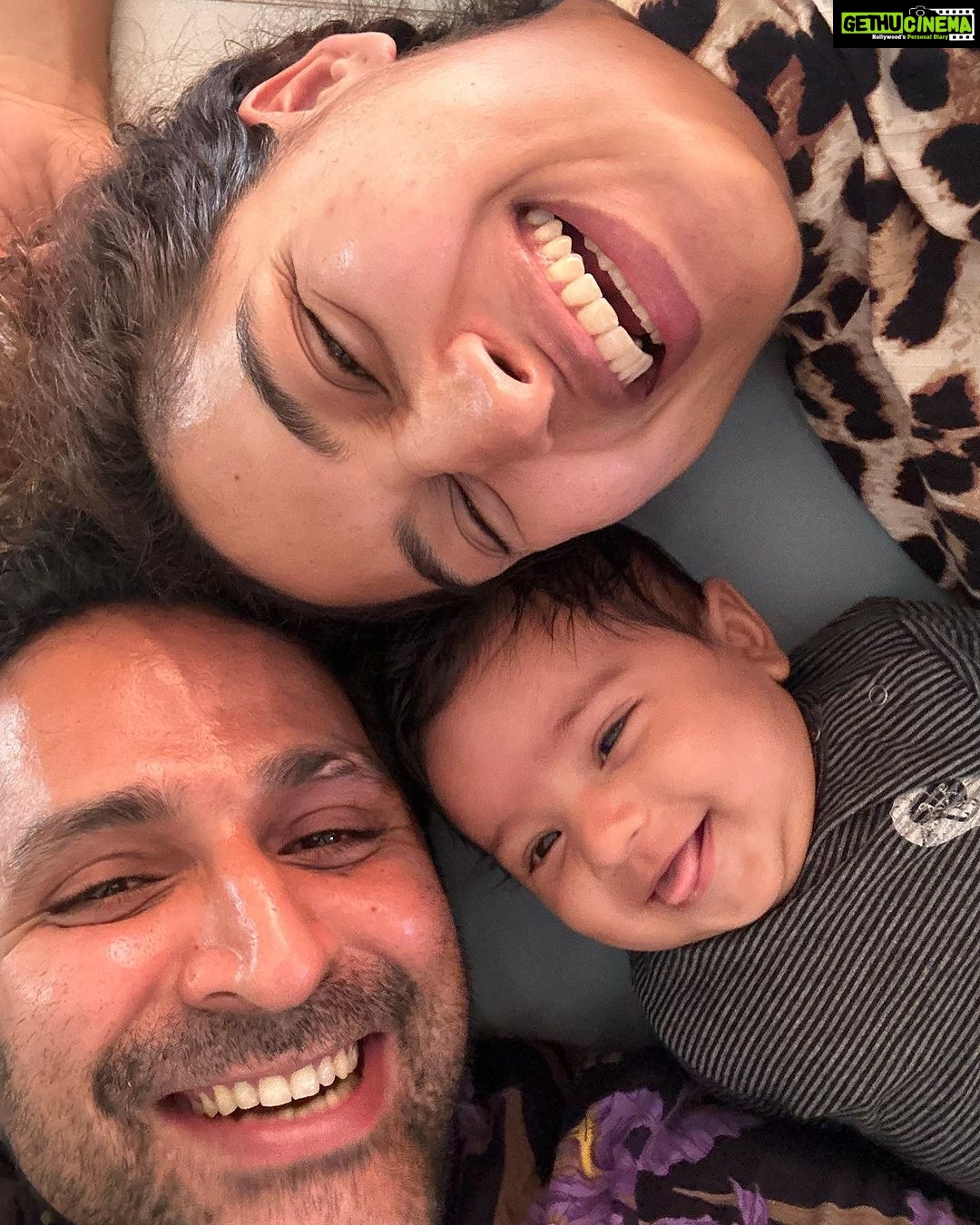 Pooja Ramachandran Instagram - From Sundays with Bae @pooja_ramachandran to sundays with our baby @kiaankokken . ##lafamilia #wearefamily #family #familytime #familytimeisthebesttime Chennai, India