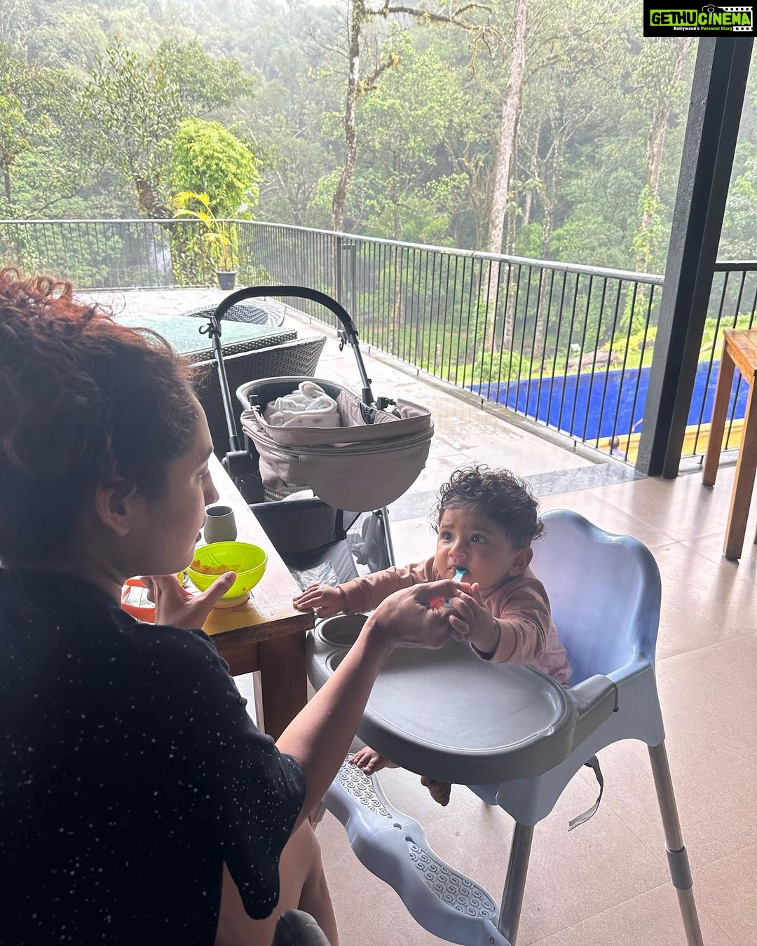 Pooja Ramachandran Instagram - Back to @pooja_ramachandran and my very special place @ayatana.resorts - Our home away from home, with our boy @kiaankokken #wildkarnataka #ayatanacoorg #ayatanaresort #naturelovers #innaturefeelinggreat Ayatana Resort