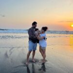 Pooja Ramachandran Instagram – Happiness: available at a sunset near you. 😊🌅😊 Batu Bolong Beach