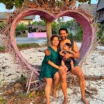 Pooja Ramachandran Instagram - Our greatest treasure and happiness. #lafamilia #family #familytime #together #heart Nusa Lembongan