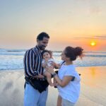 Pooja Ramachandran Instagram - Happiness: available at a sunset near you. 😊🌅😊 Batu Bolong Beach