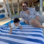 Pooja Ramachandran Instagram - Sundowner at @theflamingobali post the zoo visit. Loved the vibe of the place . We had such a great time with Kiaan in the pool. And the food was just 😋. #sundowner #flamingobeachclub #beach #beachlife #goodvibes Flamingo Beach Club Bali