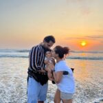 Pooja Ramachandran Instagram - Happiness: available at a sunset near you. 😊🌅😊 Batu Bolong Beach