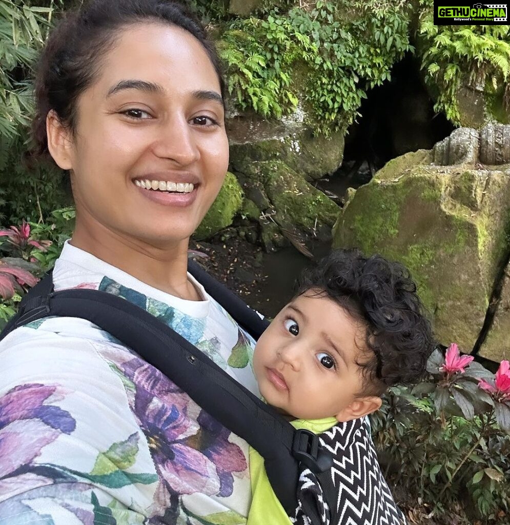 Pooja Ramachandran Instagram - “Having kids is a reason to travel, never a reason to stop.” #travellingwithfamily #exploringbali #bali #travelgram #globetrotter Ubud, Bali, Indonesia