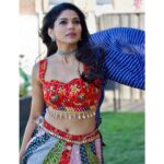 Pooja Sawant Instagram - I am completely in love with colours and festivals 💕 Outfit by @sivaakaa Styled by @styledbyshakti