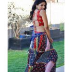 Pooja Sawant Instagram - I am completely in love with colours and festivals 💕 Outfit by @sivaakaa Styled by @styledbyshakti