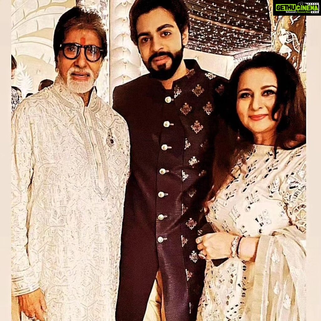 Poonam Dhillon Instagram - The One and Only @amitabhbachchan ji... wish you all the happiness , love & good health ! You truly are a Iconic Inspiration !! Lots of Love & Prayers