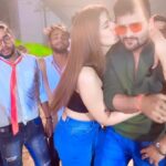 Poonam Dubey Instagram - Dhadhiya badhiya lagela @khesari_yadav @poonamdubeyofficial @iakhileshkashyap @yaminisingh_official Patna, India