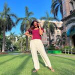 Poonam Dubey Instagram - There's no peace like the peace of an inner courtyard on a sunny day…. 🕉️❤️🧿♾️ . . . . #ootd #sunshine #dayout #with #best #greenery #naturelovers #beautiful #world #poonamdubey #blue #sky ITC Maratha, Mumbai - A Luxury Collection Hotel