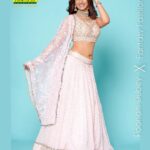 Poonam Dubey Instagram - Gorgeous Baby Pink Lehenga 💞 by @fantasyfashionsff In frame Stunning @poonamdubeyofficial #sangeetlehenga #weddinglehenga #bridemaids #wedding2023