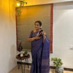 Poornima Bhagyaraj Instagram - And we come to the last day of the golu poojas. Happy vijayadasami to all @poornimas_store for my blouse, @radhikaprithivi for the beautiful saree in MS blue and @sharanyabhagyaraj for my very own personalised clutch