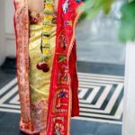Poornima Bhagyaraj Instagram - A beautiful shawl depicting @shrinidhi.senthil journey of life after meeting her life partner Amrith. One of my most challenging work till today. Extremely happy with my team