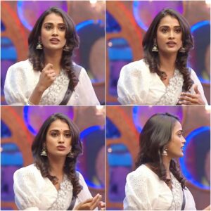 Poornima Ravi Instagram - White is not a mere absence of color, it is a shining and affirmative thing ! 🤍 

Costumes from @hafsaaddotcom
