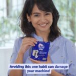 Poornitha Instagram - #Ad Discover the secret to a shiny clean machine drum with @surfexcelindia Matic Drum Descaler! Meticulously designed for fully automatic washing machines, be it top-load or front-load, these easy-to-use tablets tackle stubborn calcium deposits from Hard water residue, grime, and that unpleasant musty odour without breaking a sweat. Powered by the Superior Nano Bloom technology, this Descaler guarantees a thorough deep cleanse, eliminating bacteria and leaving your machine with a refreshing and long-lasting lemony freshness. Simply drop in 2 tablets, activate the Tub-Clean mode or the longest cycle, and maintain a monthly routine of 1-2 tablets for consistently impeccable results. #surfexceldescalers #washingmachinehack #cleanwashingmachine #limescaleremoval