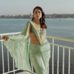 Prachi Tehlan Instagram - 💚 Styled By: @rishu812 Outfit: @rckc.aurum Jewelry: @sollakdesigns MUAH: @makeupbyshibinantony Captured By: @_kiran.photography_ @hazin_niz #beingsexy Kochi, India