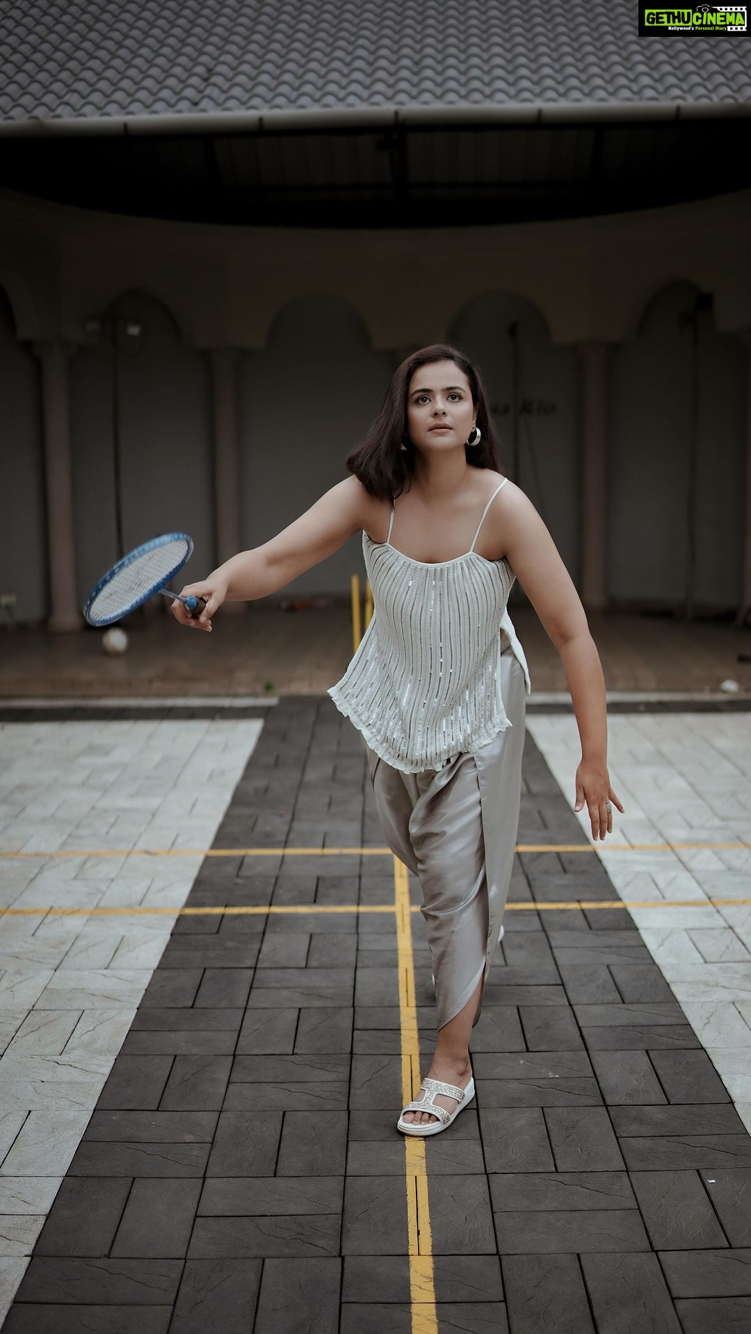 Prachi Tehlan Instagram - Just tuning on to some trends with my forever love for sports β€οΈ Wearing @rinkooshroffofficial π @casarioresortsathirappilly #reels #reelsofinstagram #reeloftheday #badmintonlovers #badminton Athirappilly Falls