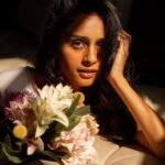 Pragathi Guruprasad Instagram – this girl loves her flowers. new @somaayurvedic launching next week 💐