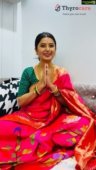 Prajakta Mali Instagram - š Happy Ganesh Festival! Make #health your no. 1 priority this festive season with Thyrocare. Get up to 75% OFF on Festive Healthy Couple Package for two. Stay #healthy with Bappa's blessings⦠Book now - https://lead.thyrocare.com/ganpati-festive-couple-offer/ #Thyrocare #Thyrocaretest #Thyrocarepackages #ganpati #bappa #ganeshchaturti #ganeshchaturthi2023