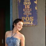 Pranitha Subhash Instagram - When you’re unsure , so you pose in front of quotes that make little sense ✨