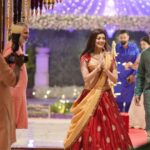 Pranitha Subhash Instagram - A beautiful evening of Navarathri puja #KalyanNavrathri . Met some of my lovely Co stars, Ajay sir , Dileep sir , sonakshi ✨