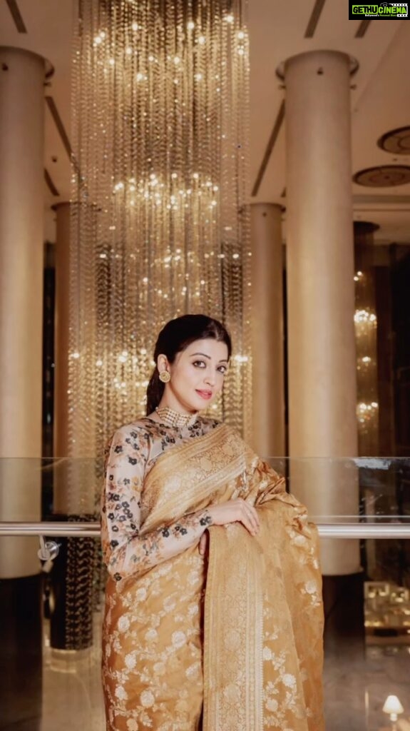 Pranitha Subhash Instagram - Happpy Diwali ! Which ones your favourite saree look?