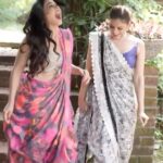 Prarthana Behere Instagram - We नारी .. 7th look Grey : the colour of truth is grey Saree 1 - WNGR 1m crafted from luxurious satin silk. Its graceful grey base serves as a canvas for the captivating pink flower motifs, adding a touch of sophistication to your Navratri celebrations. Saree 2 - WNGR 1n a self-sequenced saree with navy blue floral prints and a shimmering navy blue border, beautifully accentuated by silver lace, ensuring you shine in elegance. SAREES ARE EXCLUSIVELY AVAILABLE IN KASAB STORE ,THANE from DUSHERA 😇🙏🏻💜 Special thanks to the team: Manager: @sakshi_stylist Shoot managed and designed By : @jizajewellerystudio 🙏🏻 Mua @mua_prachisabale 😘 Jewellery @jizajewellerystudio 😍 Captured by @gauravk6677 @akshaykumbhar_photography❤️ Draping by @nilam_art1687 🤩 location @bambooandbricksresort 😇 #prarthanabehere #pallavibhide #weनारि #wenaari #wenaarisaree #benaariwenaari #benaari #happiness💕 #newbrand #sareebrand #sareecollection #oursareestory #sareelove #sareelover #saree #wethewomen #sareestyle #bappamorya🙏 @prarthana.behere @bhide.pallavi @we_naari