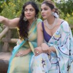 Prarthana Behere Instagram – We नारी .. 4th look 
Blue : The color of interior life.
Saree 1 – WNB 1g 
On the 4th day of Navratri, We Naari introduces serenity in blue A  tie-dye blue saree with a touch of tradition in its golden border, ensuring you dance through the festivities in style.
Saree 2 – WNB 1h 
a digitally printed saree adorned with white lace, and a second choice, 
SAREES ARE EXCLUSIVELY AVAILABLE IN KASAB STORE ,THANE from DUSHERA 😇🙏🏻💜 
Special thanks to the team: 
Manager: @sakshi_stylist 
Shoot managed and designed 
By : @jizajewellerystudio 🙏🏻
Mua @mua_prachisabale 😘
Jewellery @jizajewellerystudio 😍
Captured by @gauravk6677 @akshaykumbhar_photography❤️
Draping by @nilam_art1687 🤩
location @bambooandbricksresort 😇
#prarthanabehere #pallavibhide #weनारि #wenaari #wenaarisaree #benaariwenaari #benaari #happiness💕 #newbrand #sareebrand #sareecollection #oursareestory #sareelove #sareelover #saree #wethewomen #sareestyle #bappamorya🙏