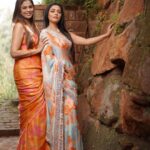 Prarthana Behere Instagram - INTRODUCING We नारी ..... 1st look. Orange colour- The colour that gives you hope that the sun will set only to rise again. Saree 1 :- referenced as WNO 1A, features a delightful chiffon fabric adorned with self-sequencing and an enchanting orange flower motif, creating a perfect blend of tradition and modernity. Saree 2 :- WNO 1B, crafted from luxurious satin silk. Its graceful orange base serves as a canvas for the captivating pink flower motifs, adding a touch of sophistication to your Navratri celebrations. SAREES ARE EXCLUSIVELY AVAILABLE IN KASAB STORE ,THANE from DUSHERA 😇🙏🏻💜 Special thanks to the team: Manager: @sakshi_stylist Shoot managed and designed By : @jizajewellerystudio 🙏🏻 Mua @mua_prachisabale 😘 Jewellery @jizajewellerystudio 😍 Captured by @gauravk6677 @akshaykumbhar_photography❤️ Draping by @nilam_art1687 🤩 location @bambooandbricksresort 😇 #prarthanabehere #pallavibhide #weनारि #wenaari #wenaarisaree #benaariwenaari #benaari #happiness💕 #newbrand #sareebrand #sareecollection #oursareestory #sareelove #sareelover #saree #wethewomen #sareestyle #bappamorya🙏