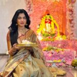 Prarthana Behere Instagram - 🌸 Bappa 🌸 #mazabappa #ganpatibappamorya #happiness #lifeisbeautiful #happyme #prarthanabehere Jewellery: @malabargoldanddiamonds