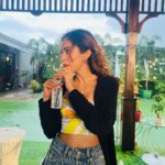 Priya Banerjee Instagram - Playing dress up n staying hydrated this monsoon ☔️💚🌼